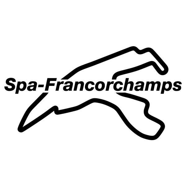 Aufkleber: Schaltkreis von Spa-Francorchamps