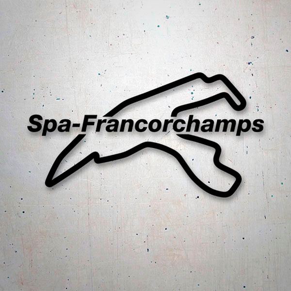 Aufkleber: Schaltkreis von Spa-Francorchamps