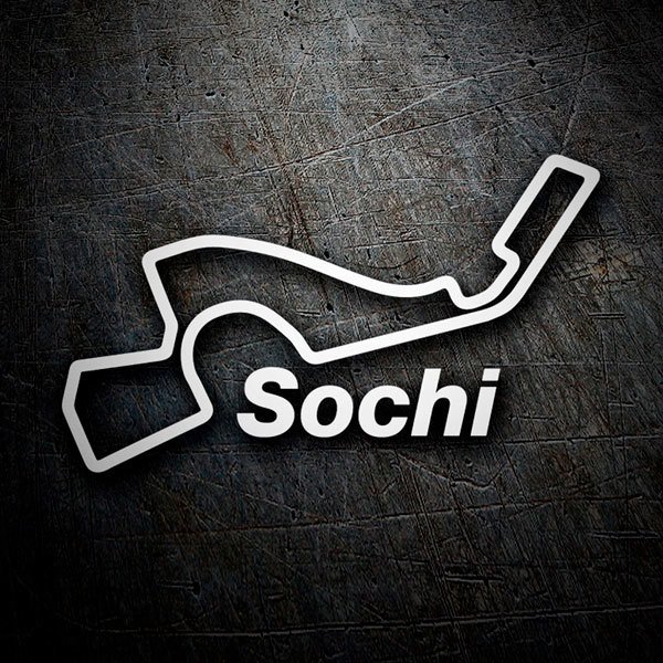 Aufkleber: Schaltkreis von Sochi