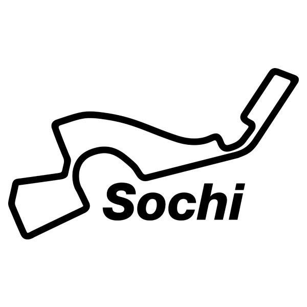 Aufkleber: Schaltkreis von Sochi
