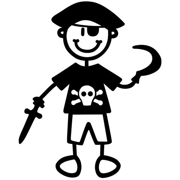 Aufkleber: Das Vorschulkind Pirat