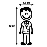 Aufkleber: Vater-Kind-Krankenschwester 2