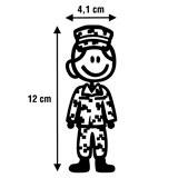 Aufkleber: Mutter Soldatin 2