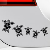 Aufkleber: Set 5X Brandung Schildkröten 3