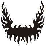 Aufkleber: Hood Flames