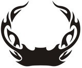 Aufkleber: Hood Flames