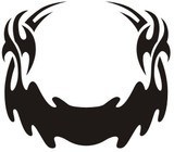 Aufkleber: Hood Flames