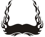 Aufkleber: Hood Flames