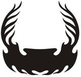 Aufkleber: Hood Flames