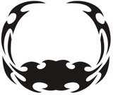 Aufkleber: Hood Flames