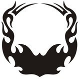 Aufkleber: Hood Flames