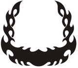 Aufkleber: Hood Flames