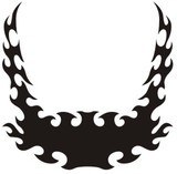 Aufkleber: Hood Flames