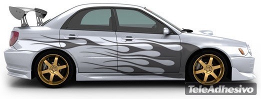 Aufkleber: Flaming kit 16