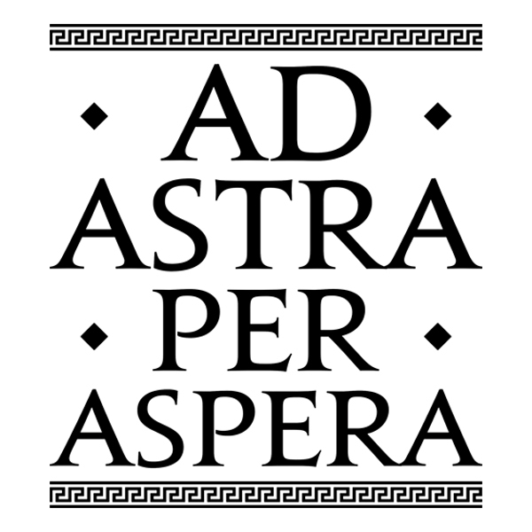 Wandtattoos: Ad Astra Per Aspera