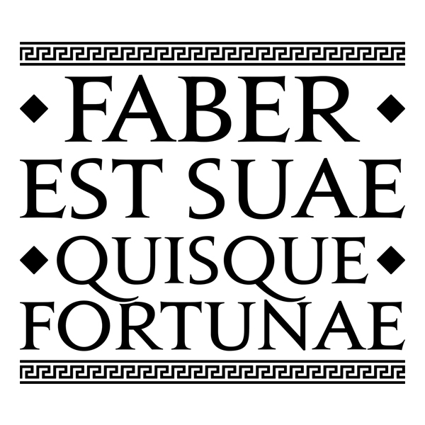 Wandtattoos: Faber Est Suae Quisque Fortunae