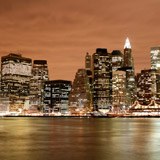 Fototapeten: New York Skyline bei Nacht 3
