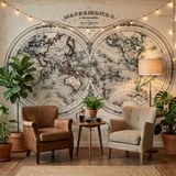 Fototapeten: Karte der Welt 1848 17