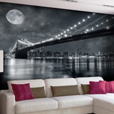Fototapeten: Nächtliche Brooklyn Bridge 3
