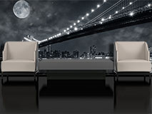 Fototapeten: Nächtliche Brooklyn Bridge 5