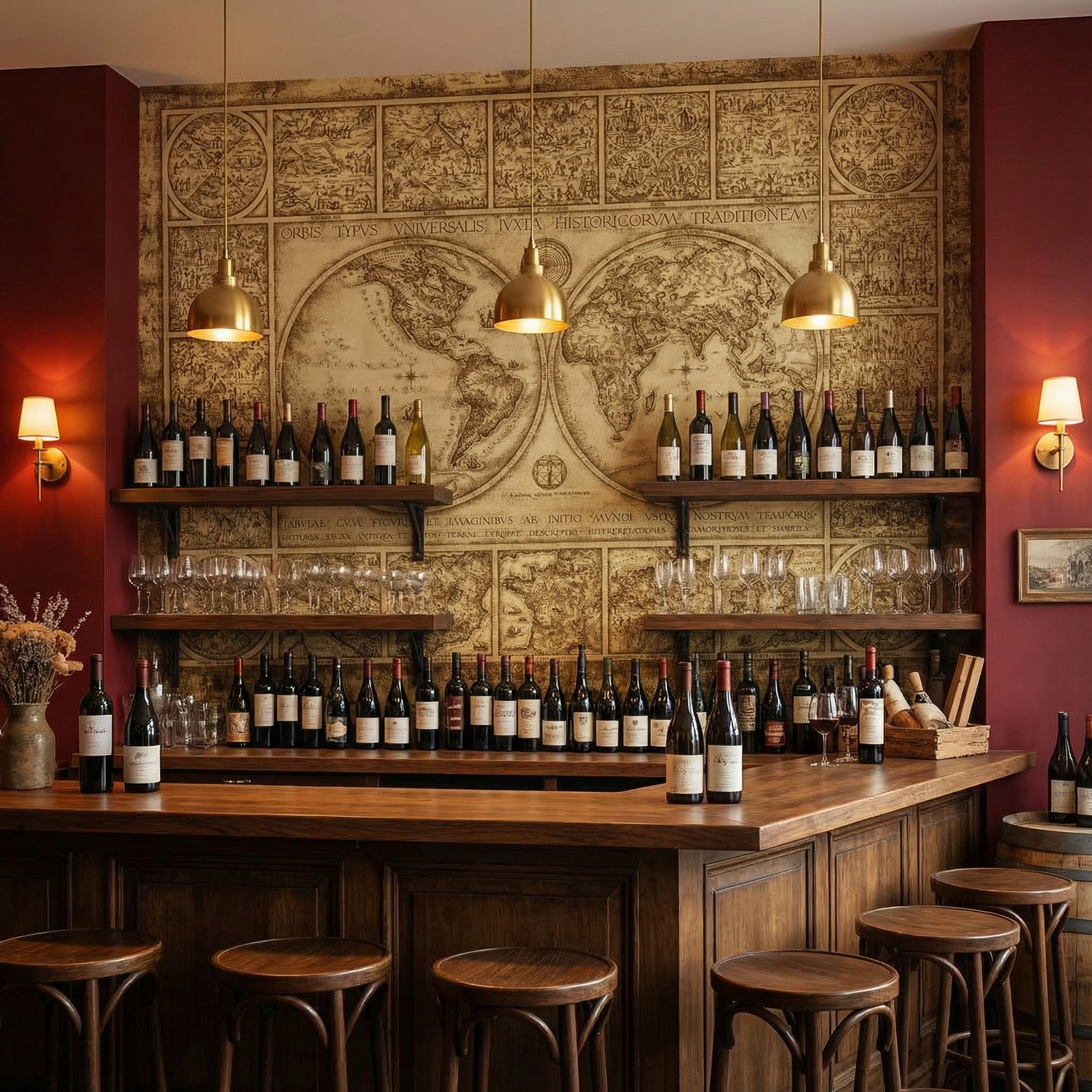 Fototapeten: Weltkarte Orvis Typus Universalis