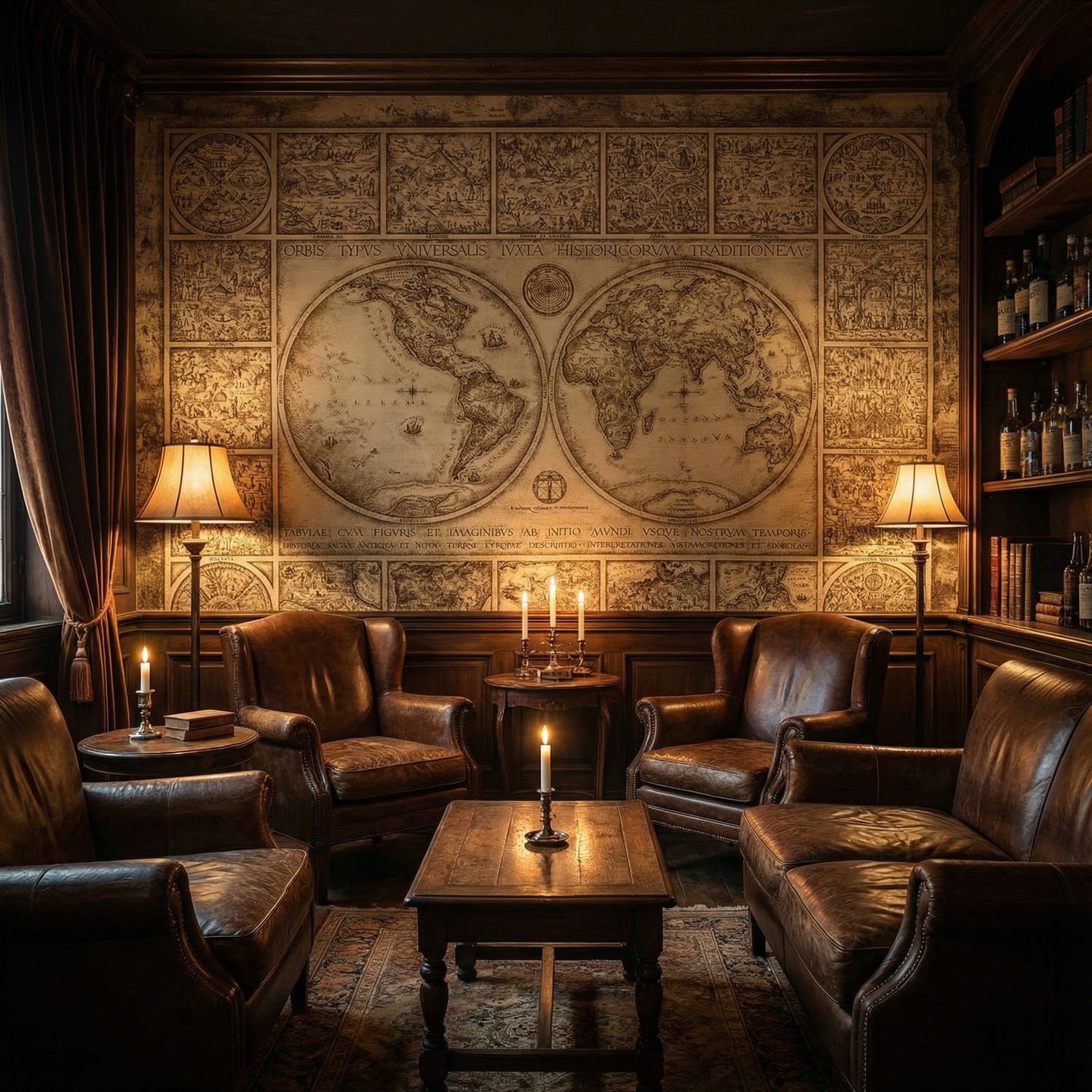 Fototapeten: Weltkarte Orvis Typus Universalis