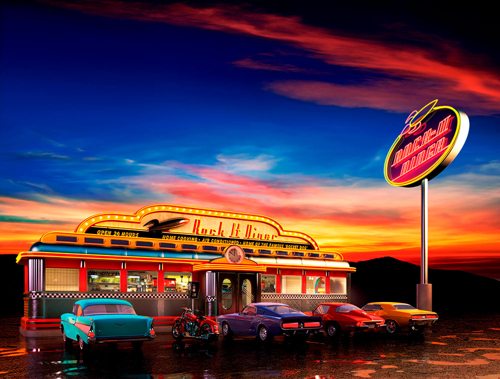 Fototapeten: Rock It Diner Caf&eacute;