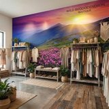 Fototapeten: Sonnenuntergang in den Bergen 15