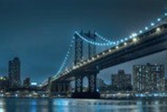 Fototapeten: Brooklyn mit Blaulichtern 3