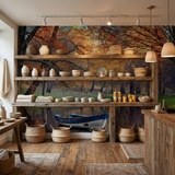 Fototapeten: Herbstlicher Teich 16