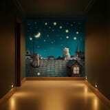 Fototapeten: Katze auf dem Dach 13