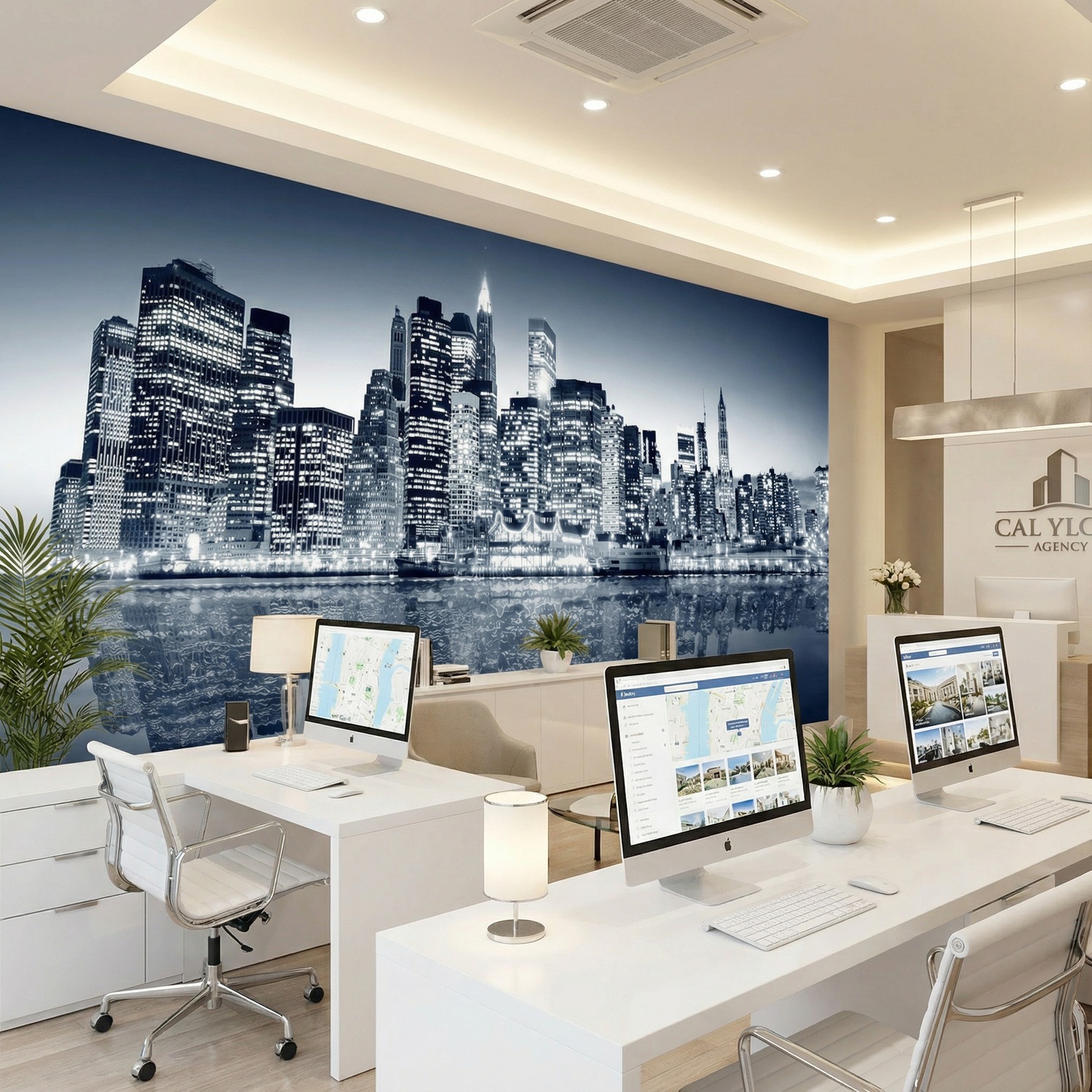 Fototapeten: Blaues Manhattan