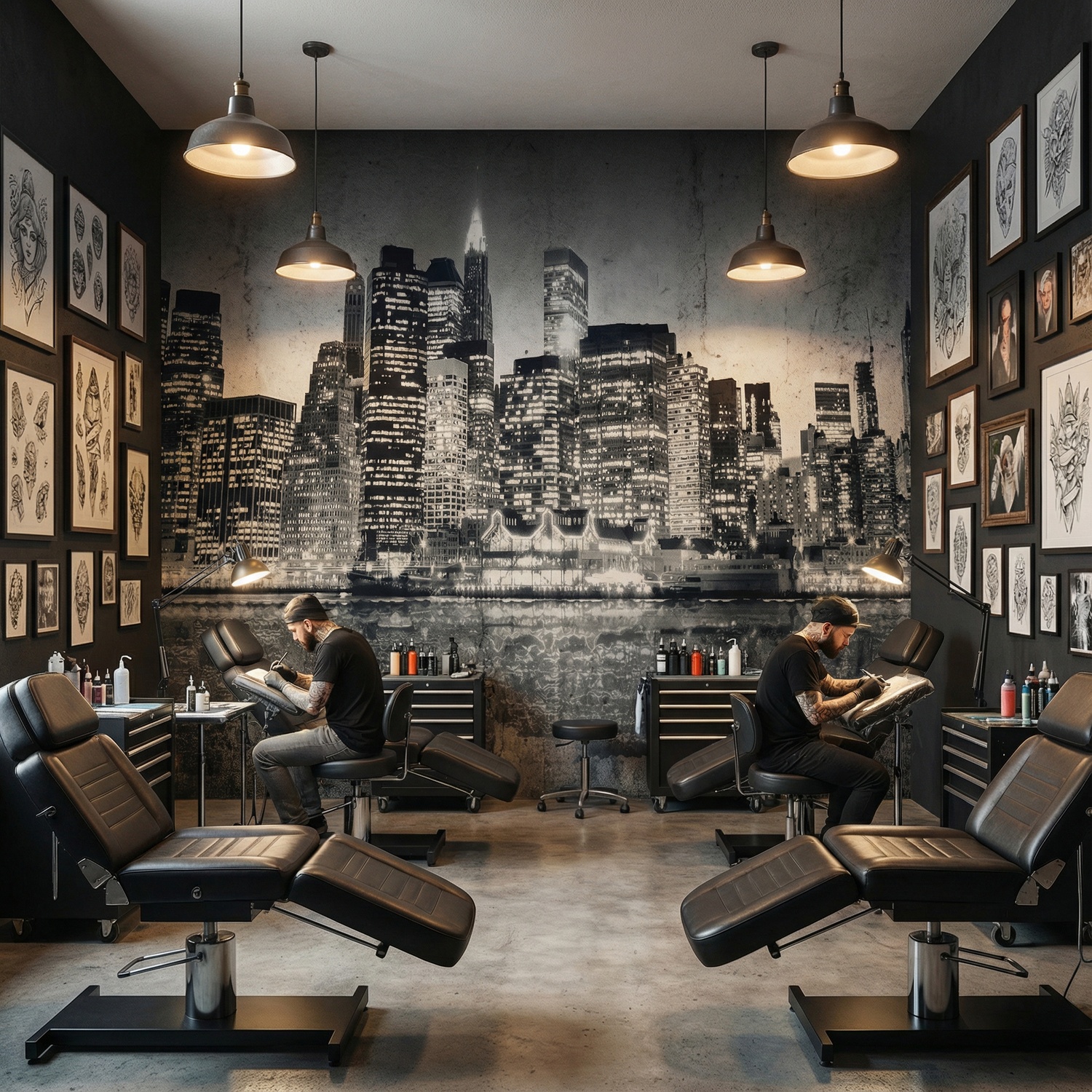 Fototapeten: Blaues Manhattan