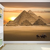 Fototapeten: Pyramiden von Gizeh bei Sonnenaufgang 3