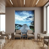 Fototapeten: Fu&szlig;g&auml;ngerbr&uuml;cke zwischen den Felsen 18