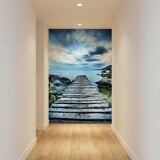 Fototapeten: Fu&szlig;g&auml;ngerbr&uuml;cke zwischen den Felsen 6