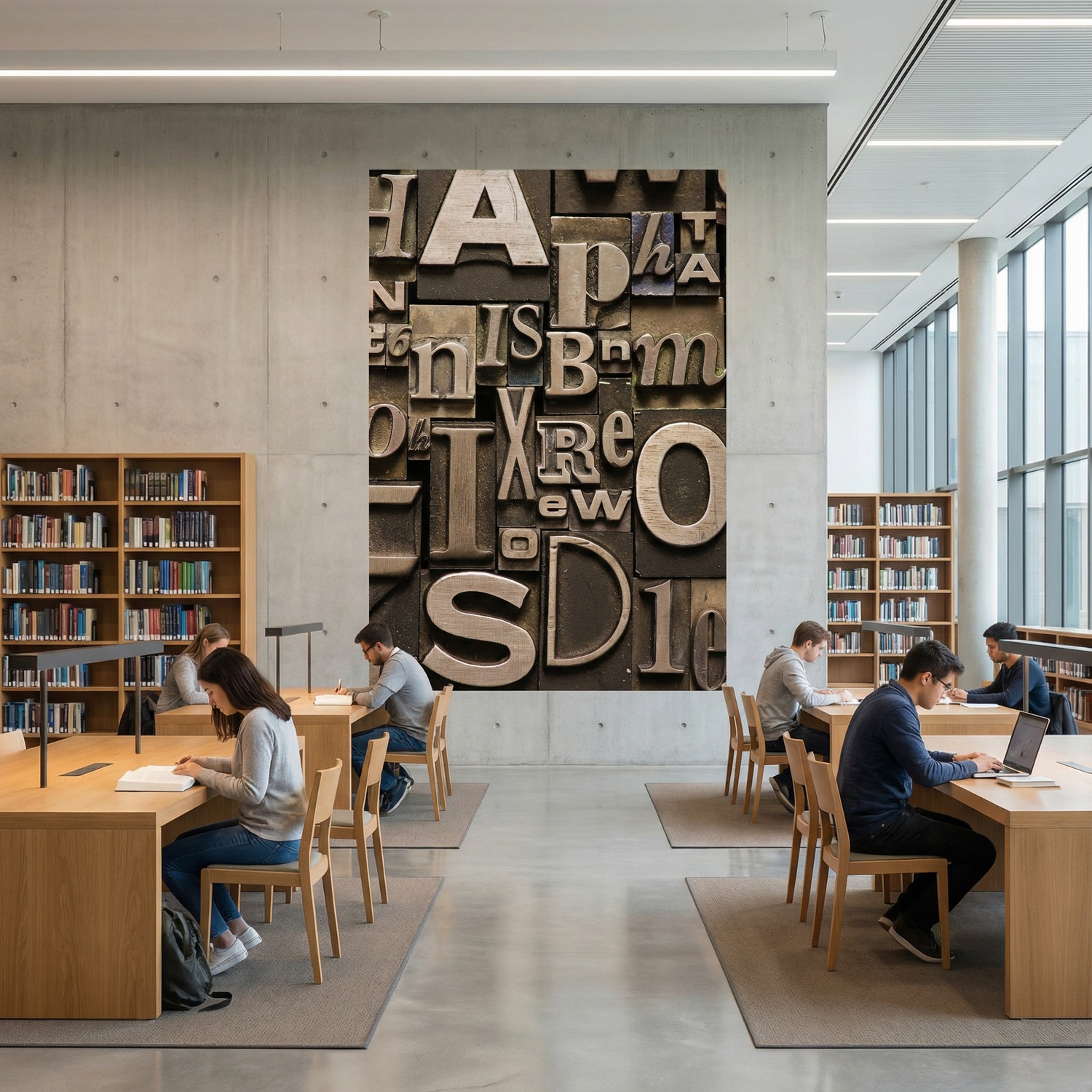 Fototapeten: Buchdruck