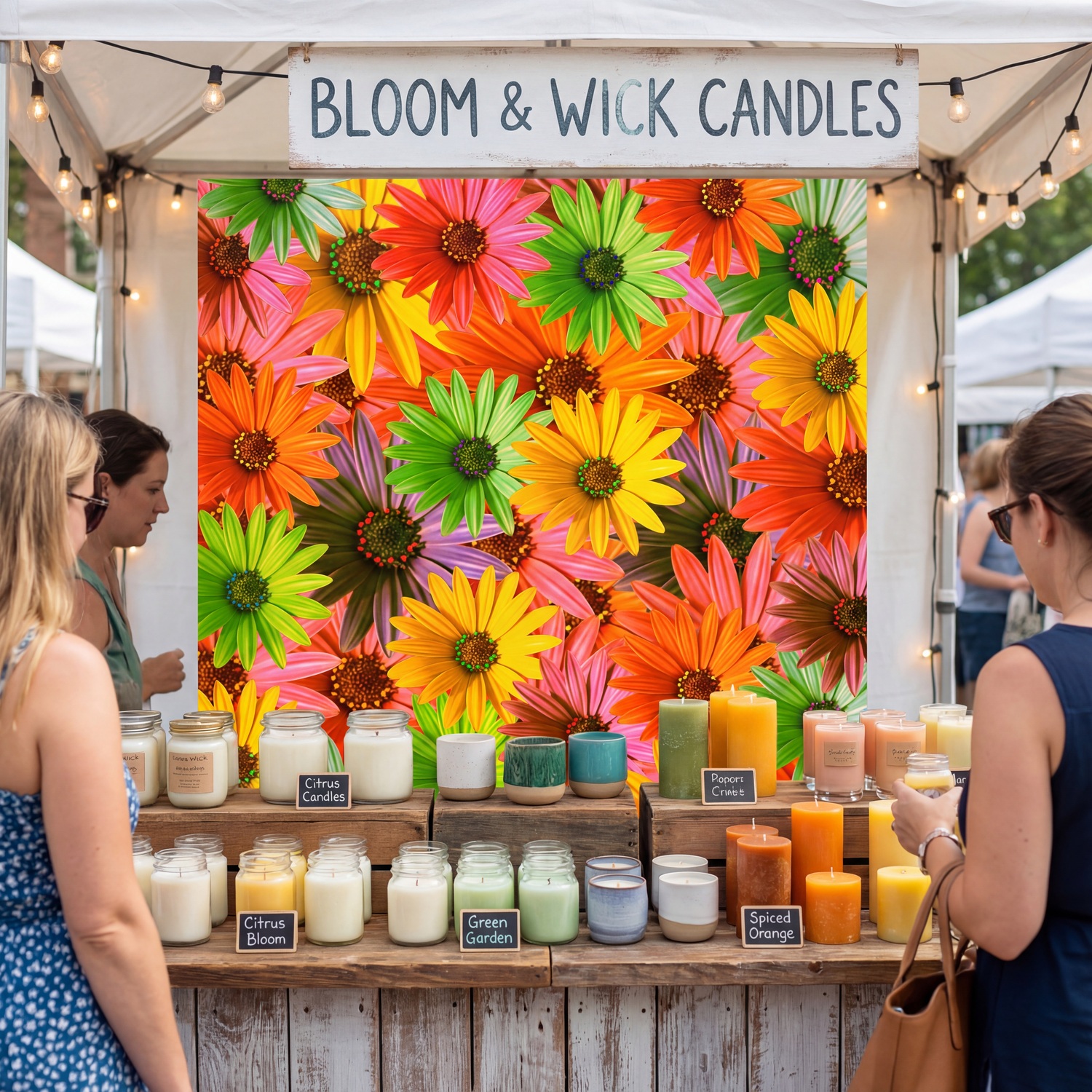 Fototapeten: Pop-Blumen