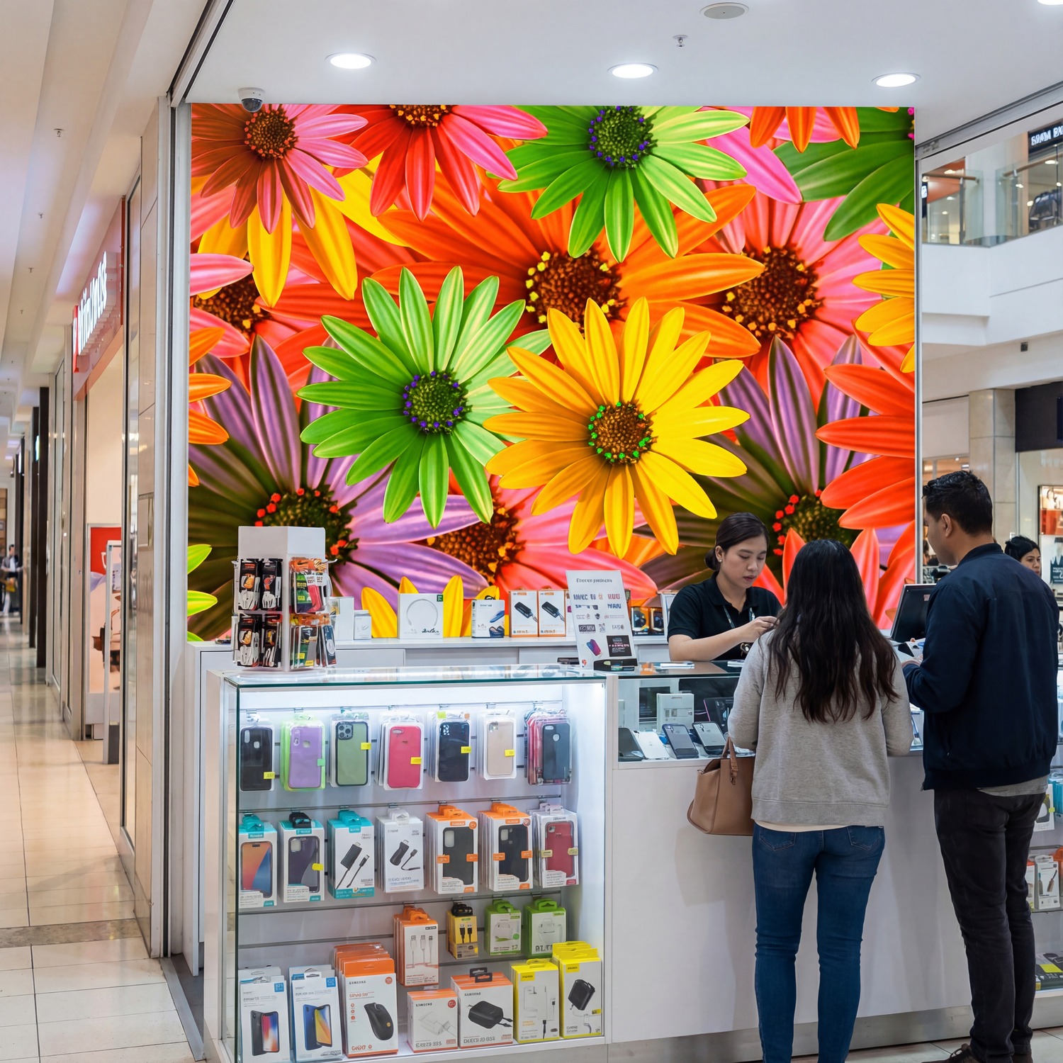 Fototapeten: Pop-Blumen