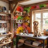 Fototapeten: Pop-Blumen 8