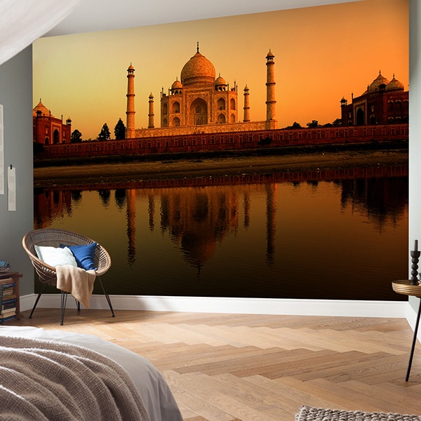 Fototapeten: Taj Mahal bei Sonnenaufgang