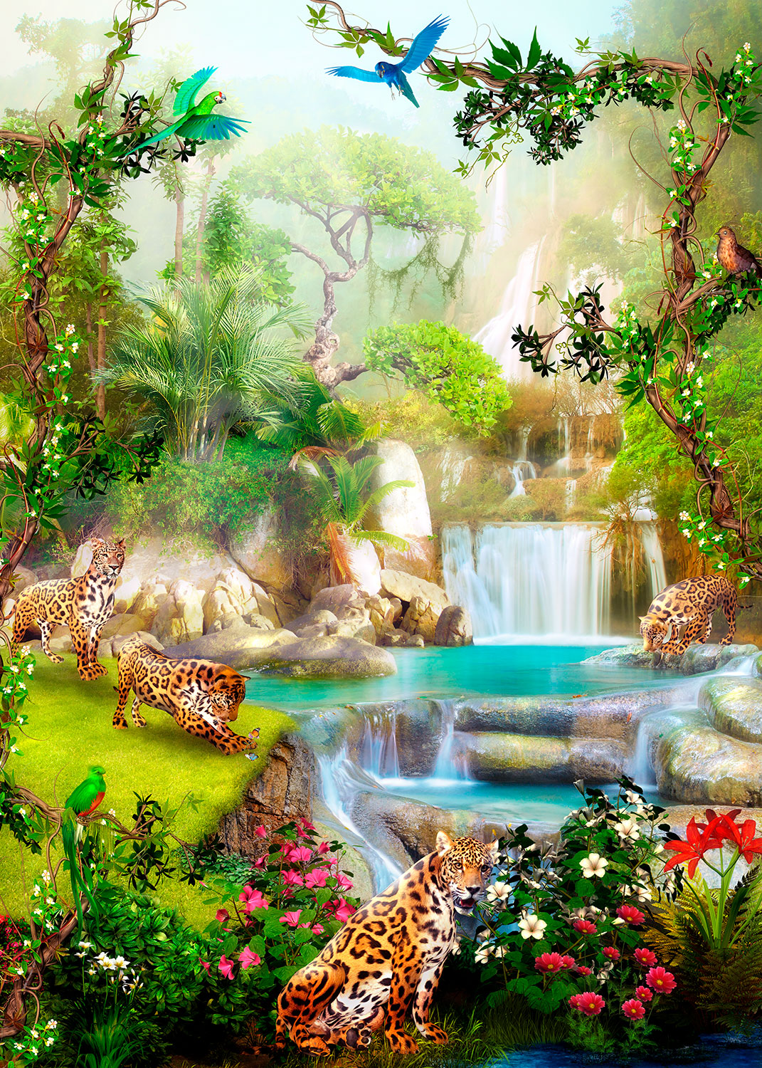 Fototapeten: Jaguar Paradies
