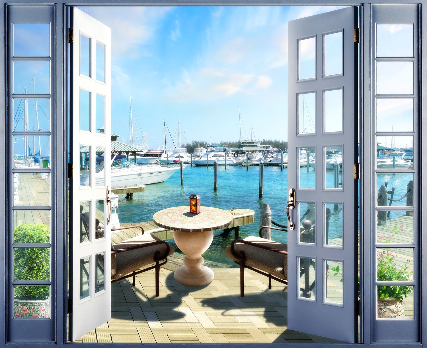 Fototapeten: Sport hafen terrasse
