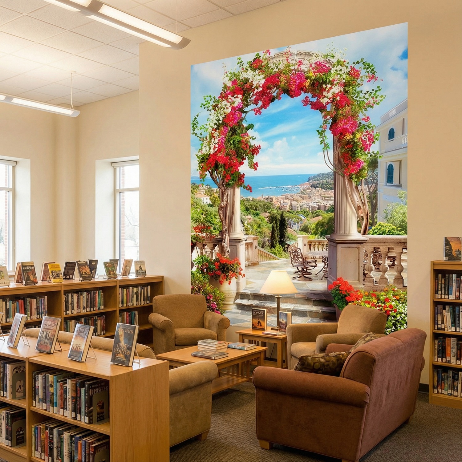 Fototapeten: Bogen zur K&uuml;ste floral