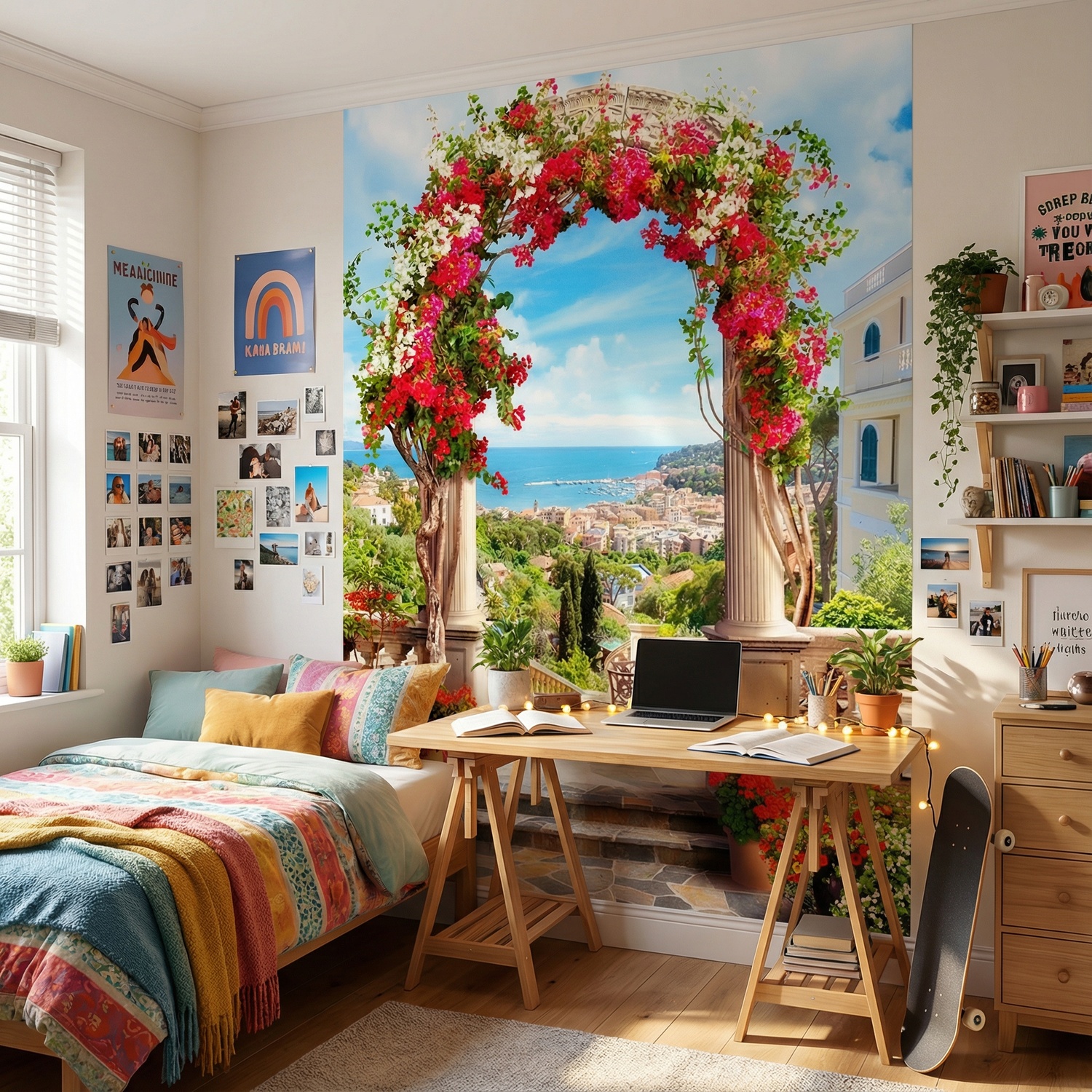 Fototapeten: Bogen zur K&uuml;ste floral