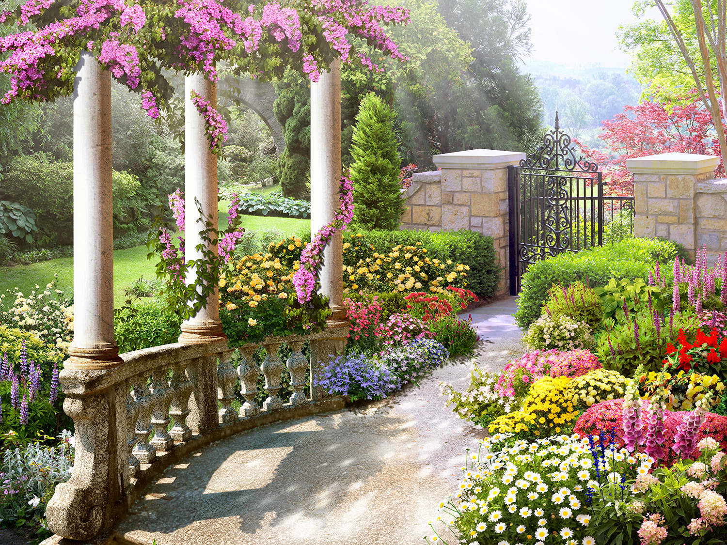 Fototapeten: Der Garten der G&ouml;ttin Flora