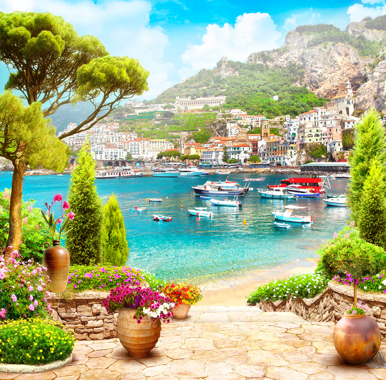 Fototapeten: Mediterrane villa