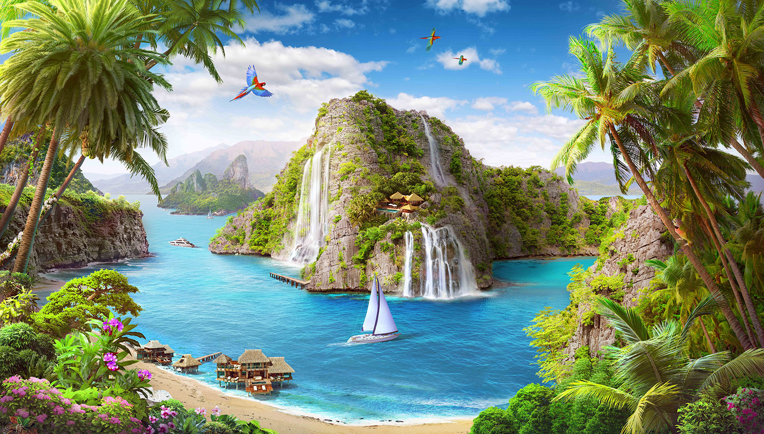 Fototapeten: Polynesien Insel