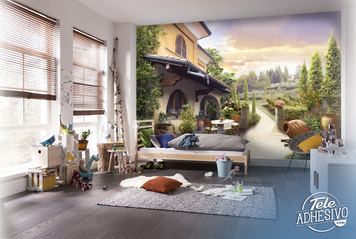 Fototapete Weingut In Der Toskana Webwandtattoo Com