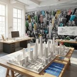 Fototapeten: Bunte Wolkenkratzer New York 11